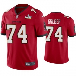 Men Paul Gruber Buccaneers Red Super Bowl Lv Vapor Limited Jersey