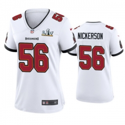 Women Hardy Nickerson Buccaneers White Super Bowl Lv Game Jersey