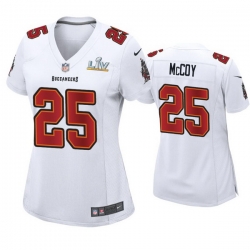 Women Lesean Mccoy Buccaneers White Super Bowl Lv Game Fashion Jersey