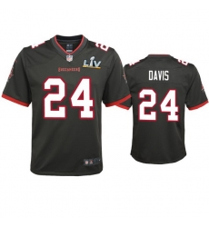 Youth Carlton Davis Buccaneers Pewter Super Bowl Lv Game Jersey