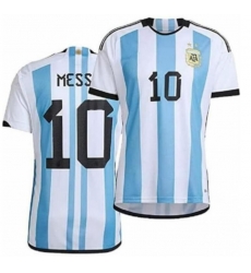 Youth Argentina #10 Lion Messi white Blue 2024 Soccer Jersey