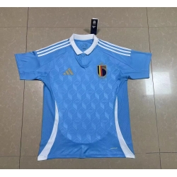 Belgium 2024 Soccer Jersey Away Blue