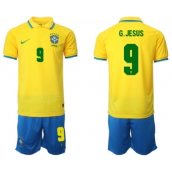 Men FIFA 2022 Brazil Soccer Jersey 070