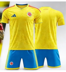 2026 FIFA World Cup Colombia Soccer Home Jersey Blank