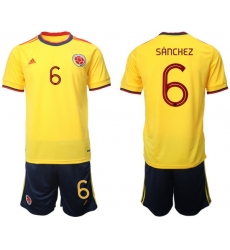 Colombia 2022 World Cup Soccer Jersey #6 SANCHEZ