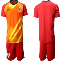 Mens Croatia Short Soccer Jerseys 031