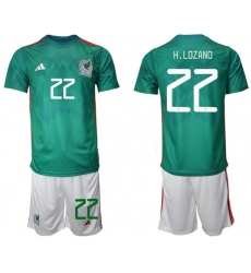 Men FIFA 2022 Mexico Soccer Jersey 035