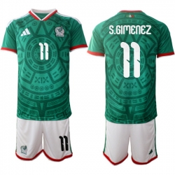 Mexicoa 2026 FIFA World Cup Soccer Jersey Green #11 S.GIMENEZ