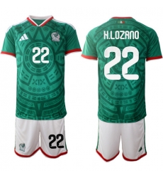 Mexicoa 2026 FIFA World Cup Soccer Jersey Green #22 H.LOZANO Mexicoa 2026 FIFA World Cup Soccer Jersey Green #22 H.LOZANO