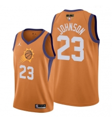 suns cameron johnson orange 2021 western conference champions jersey