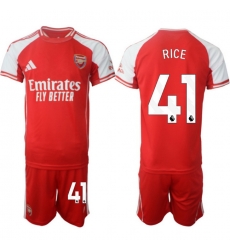Men Arsenal 2026 Soccer Jerseys Red #41 RICE Men Arsenal 2026 Soccer Jerseys Red #41 RICE