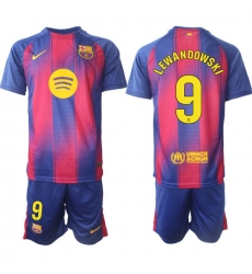 Men FC Barcelona 2026 Soccer Jerseys PinkBlue #9 LEWANDOWSKI Men FC Barcelona 2026 Soccer Jerseys PinkBlue #9 LEWANDOWSKI