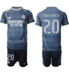 Men Real Madrid 2026 Soccer Jerseys DarkBlue #20 FRAN GARCIA Men Real Madrid 2026 Soccer Jerseys DarkBlue #20 FRAN GARCIA