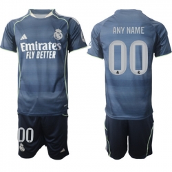 Men Real Madrid 2026 Soccer Jerseys DarkBlue CUSTOM