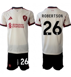Men Liverpool 2026 Soccer Jerseys Beige #26 ROBERTSON Men Liverpool 2026 Soccer Jerseys Beige #26 ROBERTSON