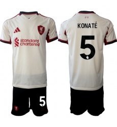 Men Liverpool 2026 Soccer Jerseys Beige #5 KONATE Men Liverpool 2026 Soccer Jerseys Beige #5 KONATE