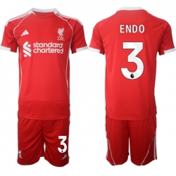 Men Liverpool 2026 Soccer Jerseys Red #3 ENDO
