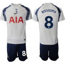 Men Tottenham Hotspur 2026 Soccer Jerseys White #8 BISSOUMA