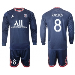 Men Paris Saint Germain Long Sleeve Soccer Jerseys 557