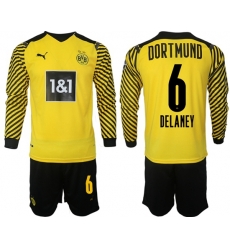 Men Borussia Dortmund Long Sleeve Soccer Jerseys 514