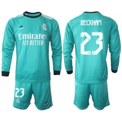 Men Real Madrid Long Sleeve Soccer Jerseys 501