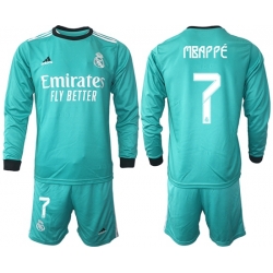 Men Real Madrid Long Sleeve Soccer Jerseys 511