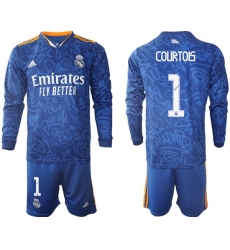 Men Real Madrid Long Sleeve Soccer Jerseys 544