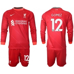 Men Liverpool Long Sleeve Soccer Jerseys 540