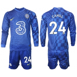 Men Chelsea Long Sleeve Soccer Jerseys 514