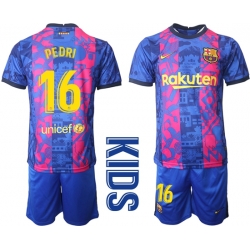 Kids Barcelona Soccer Jerseys 004