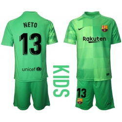 Kids Barcelona Soccer Jerseys 016