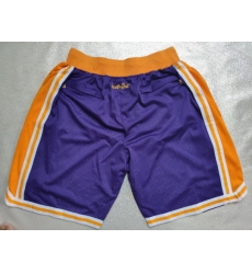 Los Angeles Lakers Basketball Shorts 014