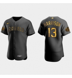 Men Los Angeles Angels Monte Harrison 2022 Mlb All Star Game Authentic Black Men Jersey