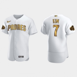 Men San Diego Padres Ha Seong Kim 2022 Mlb All Star Game White Gold Men Jersey