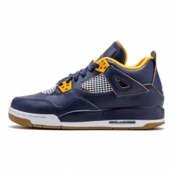 Air Jordan 4 Dark Blue Basketball 24K Shoes