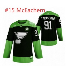 Men St.Louis Blues McEachern #15 Green 2020 Adidas Jersey