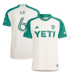 Mens Austin FC Ilie Sanchez adidas Tan 2024 The Armadillo Kit Authentic Player Jersey