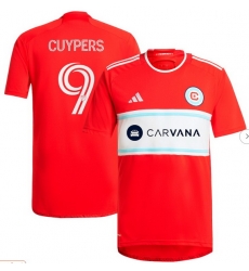 Men's Chicago Fire Hugo Cuypers adidas Red 2024 Return To Red Replica Player Jersey