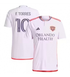 Men Orlando City SC Facundo Torres 2024 25 Away Replica White