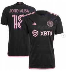 Men's Inter Miami CF Jordi Alba Ramos adidas Black 2023 La Noche Replica Player Jersey