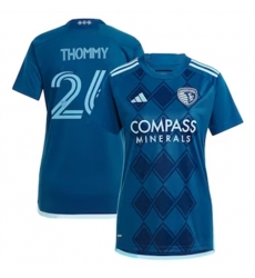 Men Sporting Kansas City Erik Thommy 2024 25 Away Replica Navy