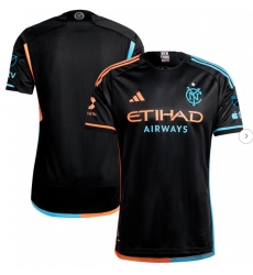 Men's New York City FC adidas Black 2024 24 7 Kit Authentic Jersey