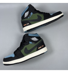 Men Air Jordan 1 Green Black Gore Tex Baketball Shoes Men Air Jordan 1 Green Black Gore Tex Baketball Shoes