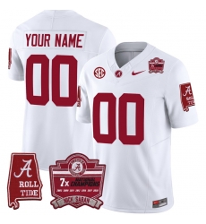 Men Women Youth Alabama Crimson Tide Nick Saban 7x Champions Patch Vapor Custom Jersey All Stitched White Men Women Youth Alabama Crimson Tide Nick Saban 7x Champions Patch Vapor Custom Jersey All Stitched White