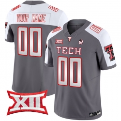 Men Women Youth Texas Tech Red Raiders 2024 Patrick Mahomes Symbol Vapor Limited Custom Jersey All Stitched Gray Alternate