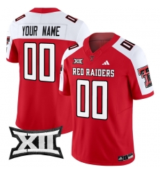 Men Women Youth Texas Tech Red Raiders 2024 Vapor Limited Custom Jersey All Stitched Red Alternate