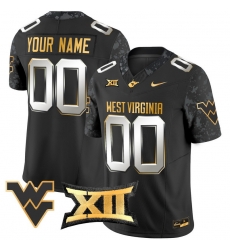 Men Women Youth West Virginia Mountaineers 2024 Gold Vapor Limited Custom Jersey All Stitched Black Limited