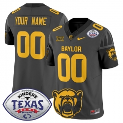 Men Women Youth Baylor Bears 2024 Texas Bowl Vapor Limited Custom Jersey All Stitched Black