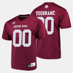 Men Women Youth Toddler Texas A&M Aggies Custom College Football Maroon Jersey