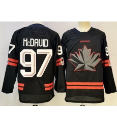 Men Canada Hockey 97 Connor McDavid Black Stitched Jersey Men Canada Hockey 97 Connor McDavid Black Stitched Jersey